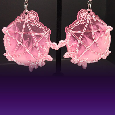 pentagram earrings